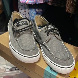 Grey and Black sneakers